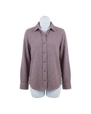 Faherty Legend Sweater Relaxed Shirt - Purple