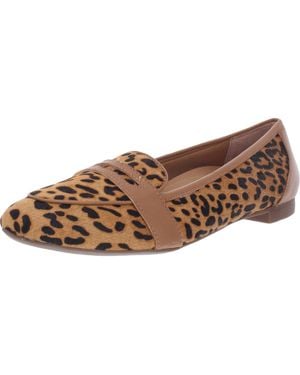 Vionic Savannah Calf Hair Arch Support Penny Loafers - Brown