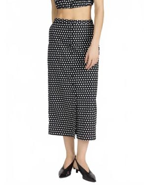 FRAME Polka Dot Skirt - Black