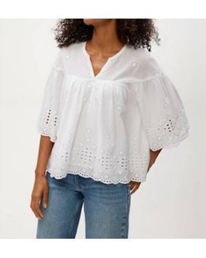 Michael Stars Gloria Flutter Top - Gray