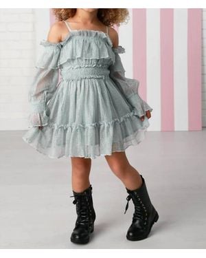 Ooh La Girls Avery Dress - Gray