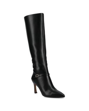 Journee Collection Elara Medium And Wide Width Knee High Dress Boots - Black