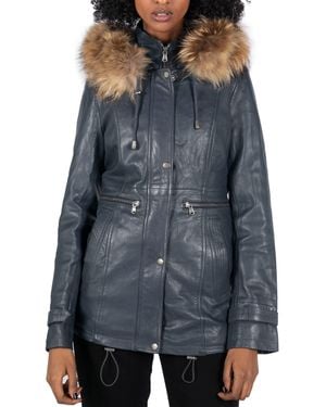TruClothing Removable Hood With Parka Coat - Gray