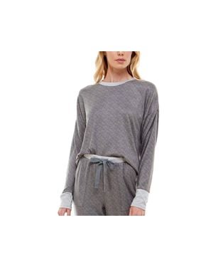 Roudelain Whisper Luxe Drop Shoulder Pajama Top - Gray