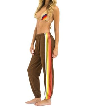 Aviator Nation 5 Stripe Sweatpants - Multicolor