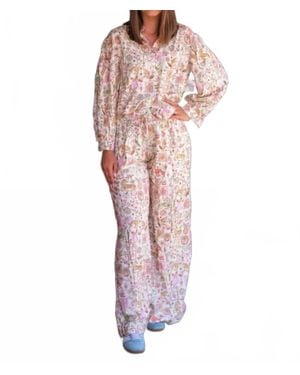 Karlie Magical Storybook Button Up Top - Pink