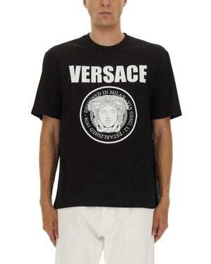 Versace Cotton T-Shirt - Black