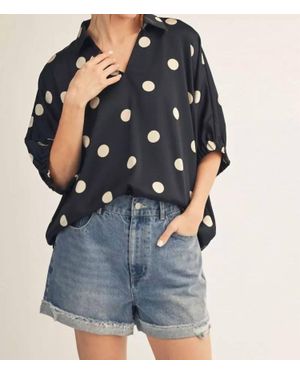 Jodifil Polka Dot Top - Blue