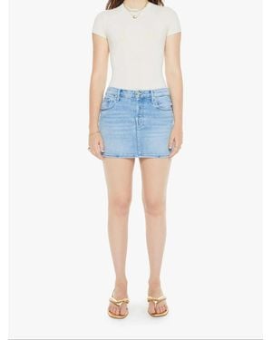 Mother The Vagabond Mini Skirt - Blue