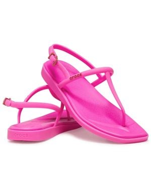 Crocs™ Miami 209793-6Tw Sandals Crush Square Toe Flip Flop Gbo1528 - Pink