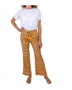 Erica Wilson Flared Beach Pants - White