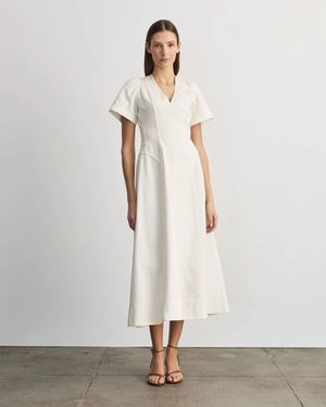 Tanya Taylor Renzo Midi Dress - White