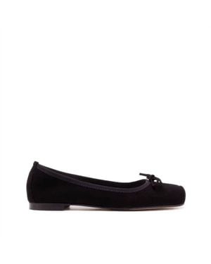 MICHELE LOPRIORE Paloma Ballet Flat Shoes - Black