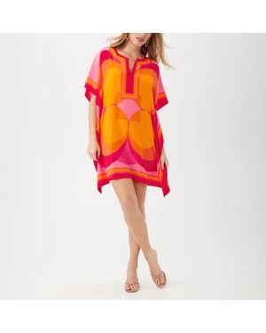 Trina Turk Theodora Kaftan Dress - Red