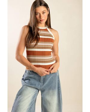 TRUEDAMES Anytime Now Sweater Knit Top - Blue