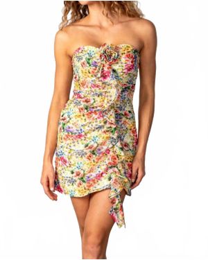 Lavender Brown Liana Dress - Multicolor