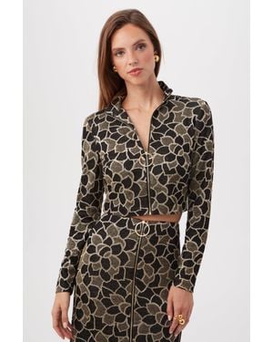 Trina Turk Frosty Meadows Top - Black