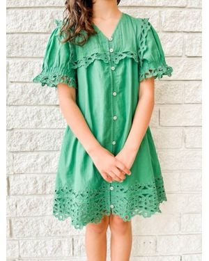 Sea Leila Eyelet Dress - Green