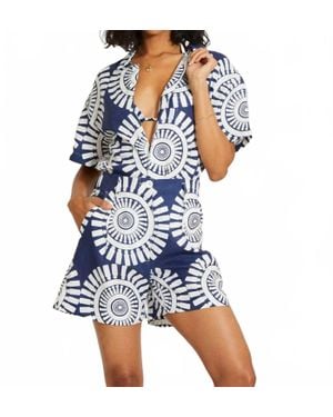 lemlem Tuuli Cabana Shirt - Blue