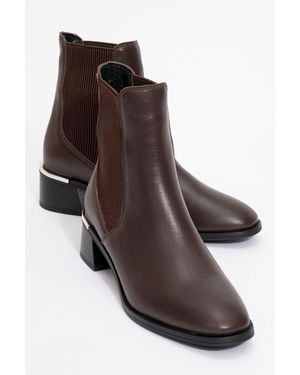 Forever & Always Shoes Neiva Leather Chelsea Boot - Brown