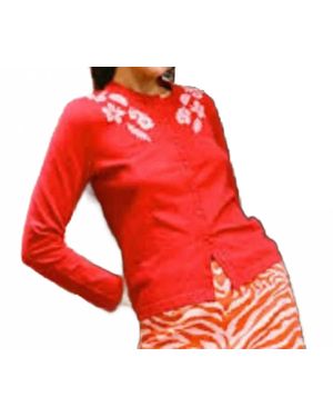 Em on Holiday Hibiscus Island Cardigan - Red