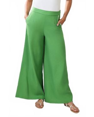 Traffic People Rene Wide Leg Pants - Green