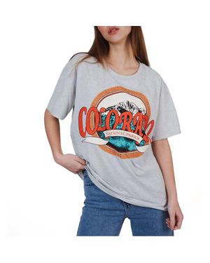 AMBAR Colorado Printed Short Sleeve Tshirt - Gray