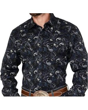 Wrangler Feather Retro Premium Shirt - Blue