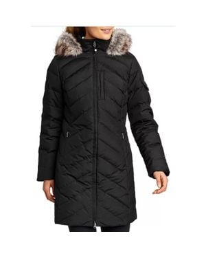 Eddie Bauer Sun Valley Puffer Parka Long Coat - Black
