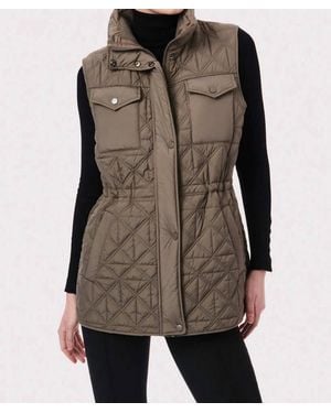 Bernardo Glamp Utility Puffer Vest - Brown