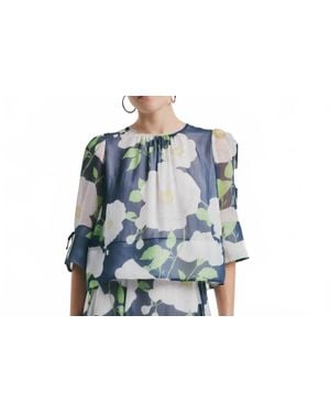 byTiMo Organza Top - Blue