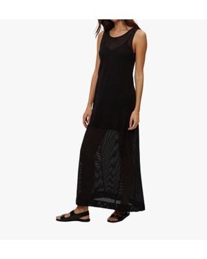 Michael Stars Julianna Mesh Maxi Dress - Black