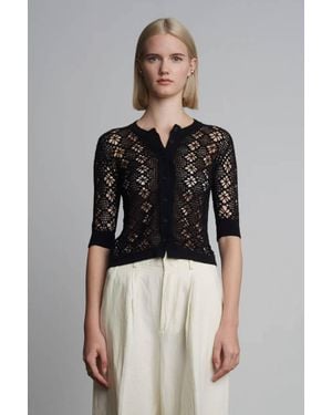 Eleven Six Peruvian Crochet Cardigan - Black