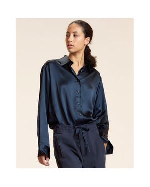 Cynthia Rowley Collectible Silk Shirt - Blue