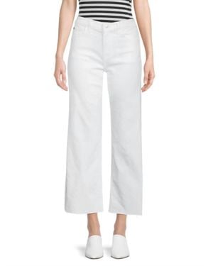 Hudson Jeans Rosalie High Rise Wide Leg Jeans - White