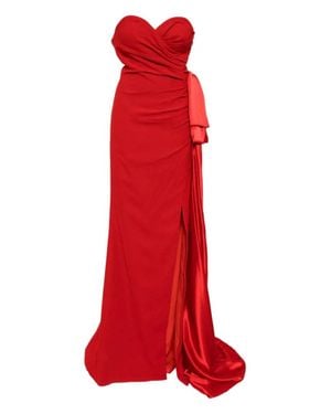 Saiid Kobeisy Strapless Long Dress - Red