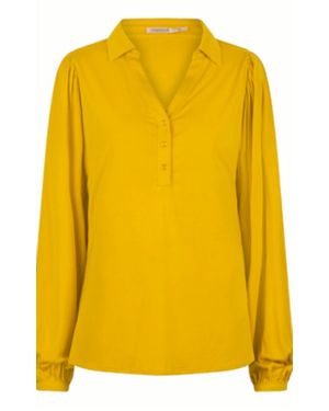 EsQualo Model Top V-Neck - Yellow