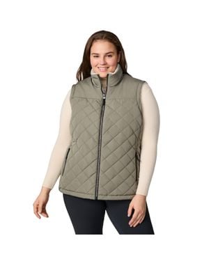 Free Country Plus Size Expedition Ii Stratus Lite Reversible Vest - Gray