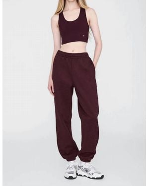Anine Bing Karter Pull Over Jogger - Red