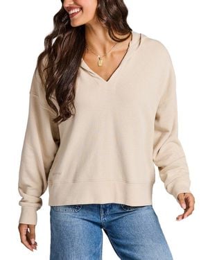 Life Is Good. Terry Boxy Pullover - Natural