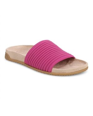 Vionic Evie Knit Slide Sandal - Pink