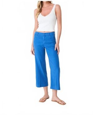 Level 99 Annabelle Crop Wide Leg Pants - Blue
