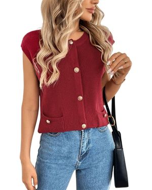 CHARLOTTE GREEN Vest - Red