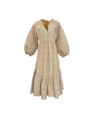 Anna Cate Madison Midi Dress - Natural