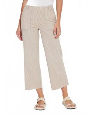 Lyssé Kate Printed Wide Leg Crop Pants - Natural
