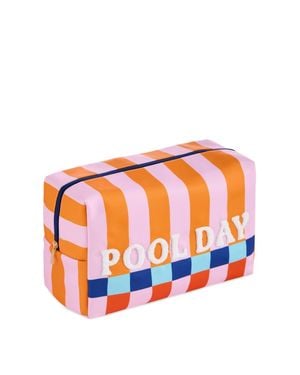 Shiraleah Pool Day Getaway Pouch Bag - Orange