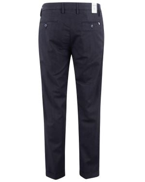 Re-hash Tailored Pants With Classic Waistband And Pleated Detailing - Blue
