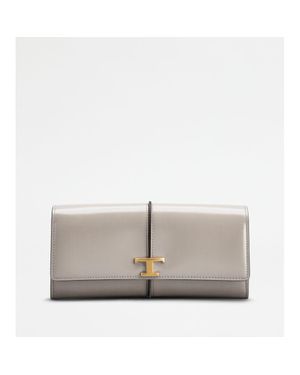 Tod's T Timeless Wallet - Gray