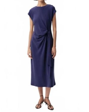 Exquise Ferguson Midi Dress - Blue