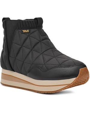 Teva Reember Stretch Quilted Booties - Black